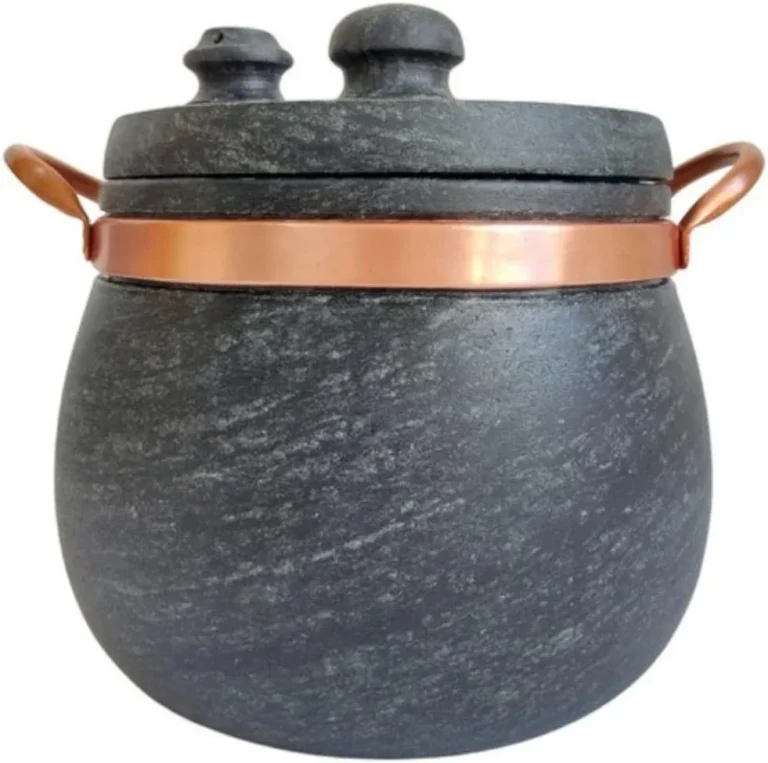 Panela de pressao de pedra, estilo rustiico