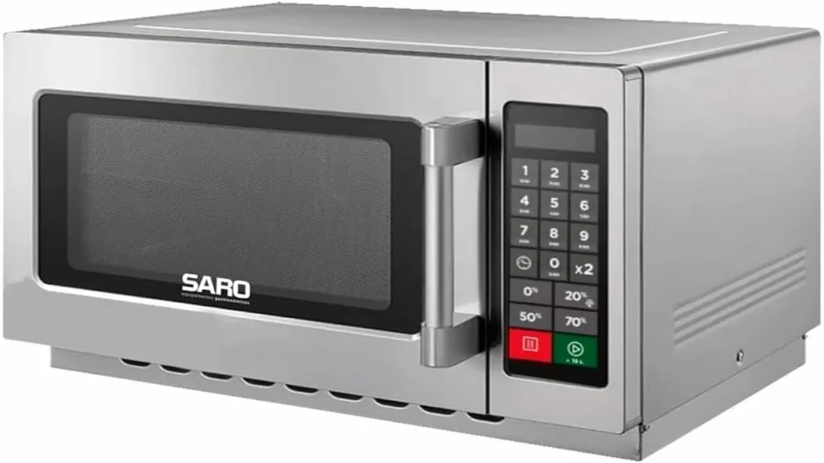 fotografia do microondas industrial da marca saro